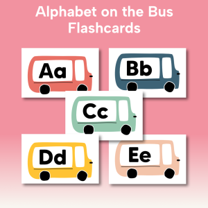 Alphabet on Buses Flashcards (PDF)